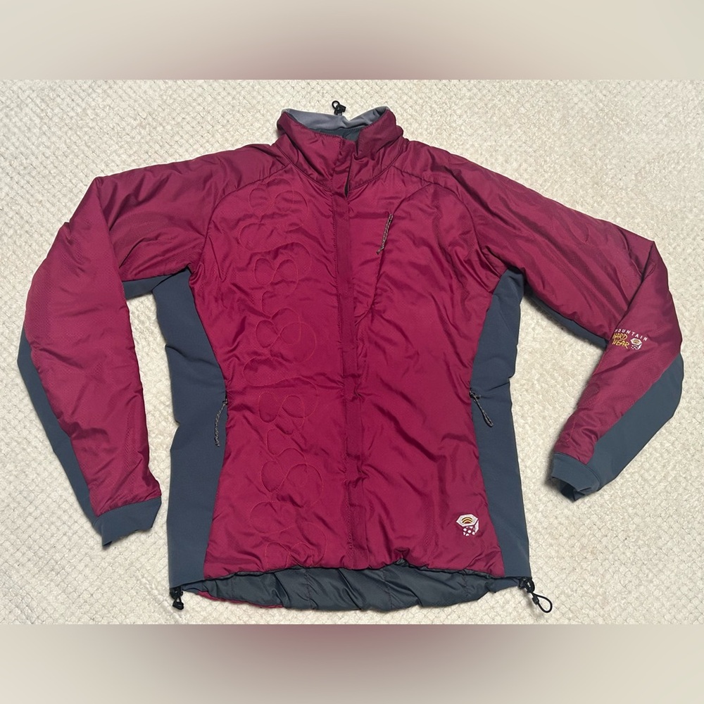 Mountain Hardwear Reversible Primaloft Jacket Women’s Size 10 Burgundy/Gray